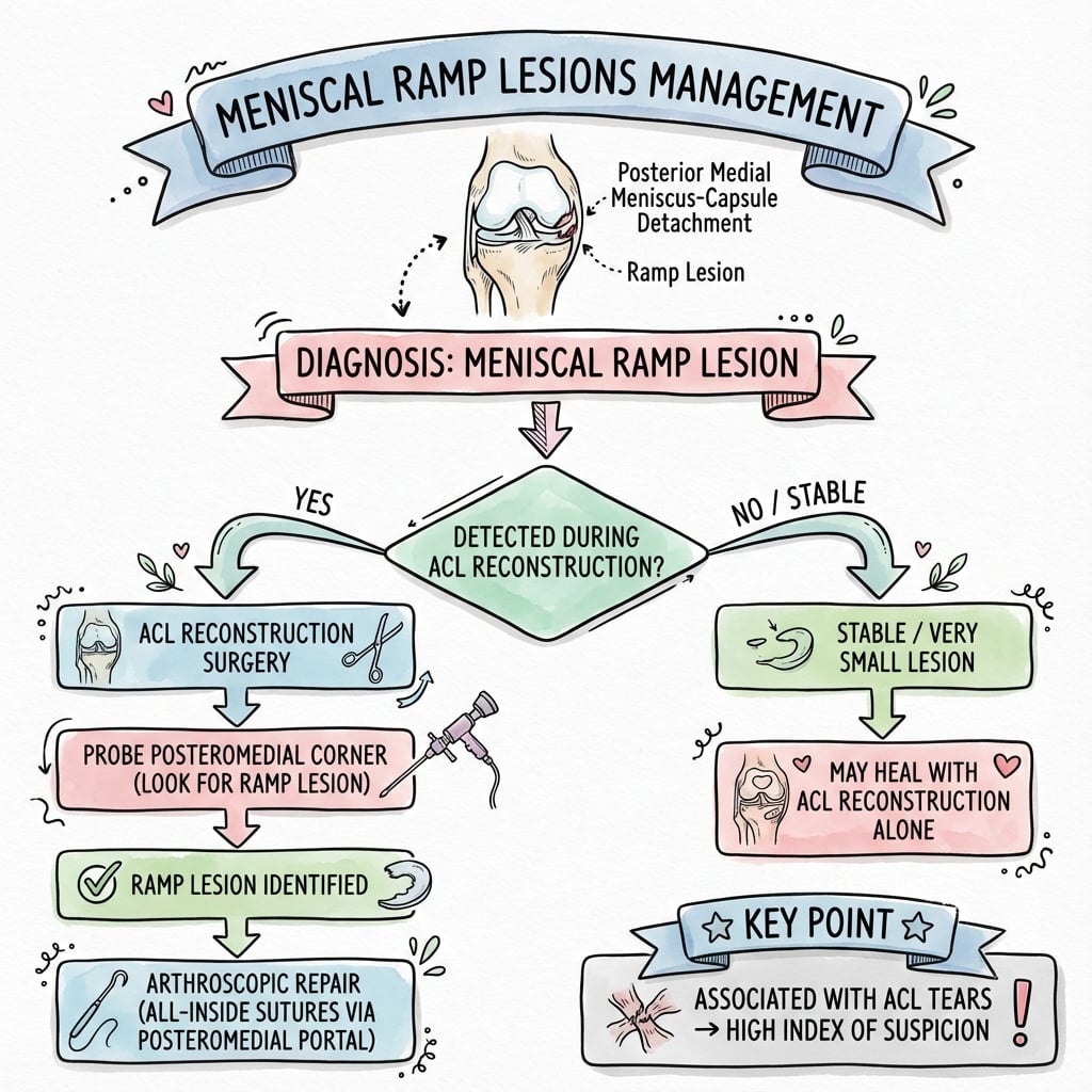 meniscal ramp lesions management algorithm