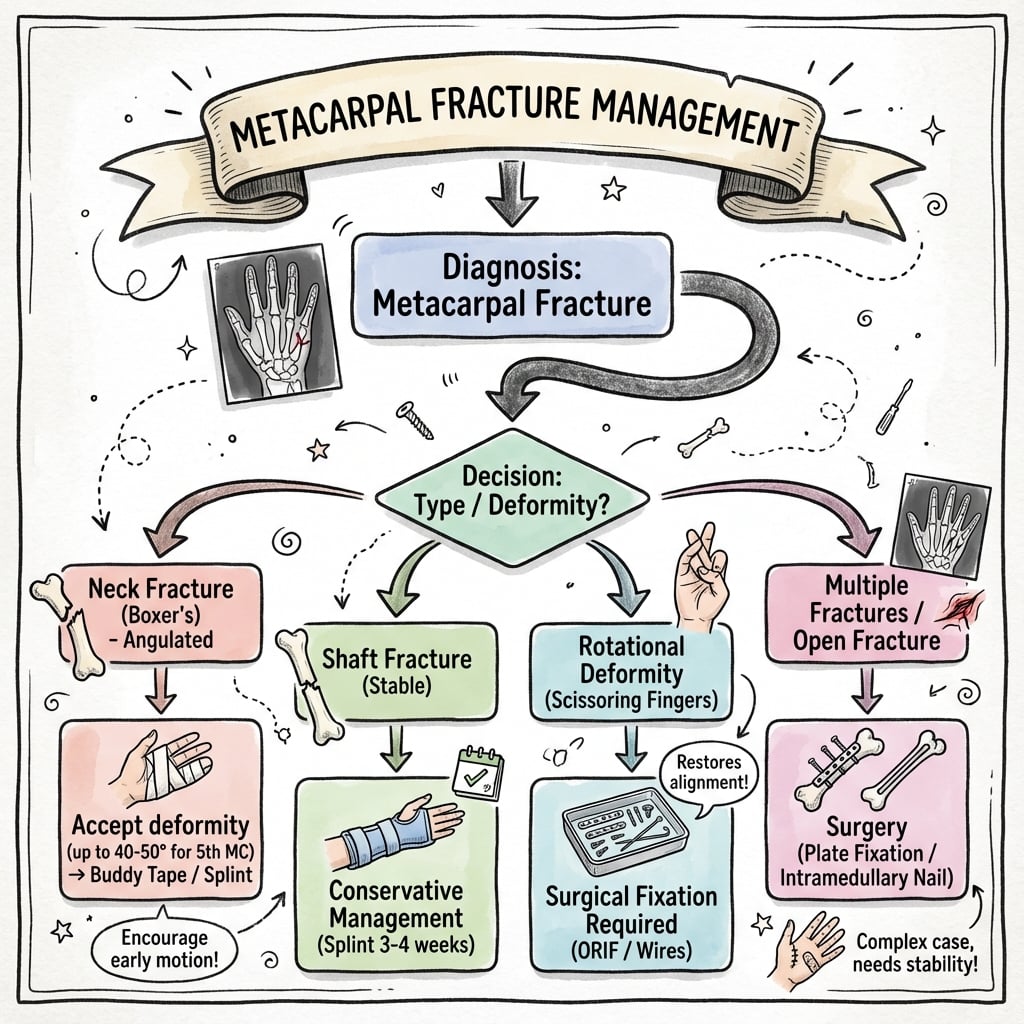 metacarpal fractures management algorithm