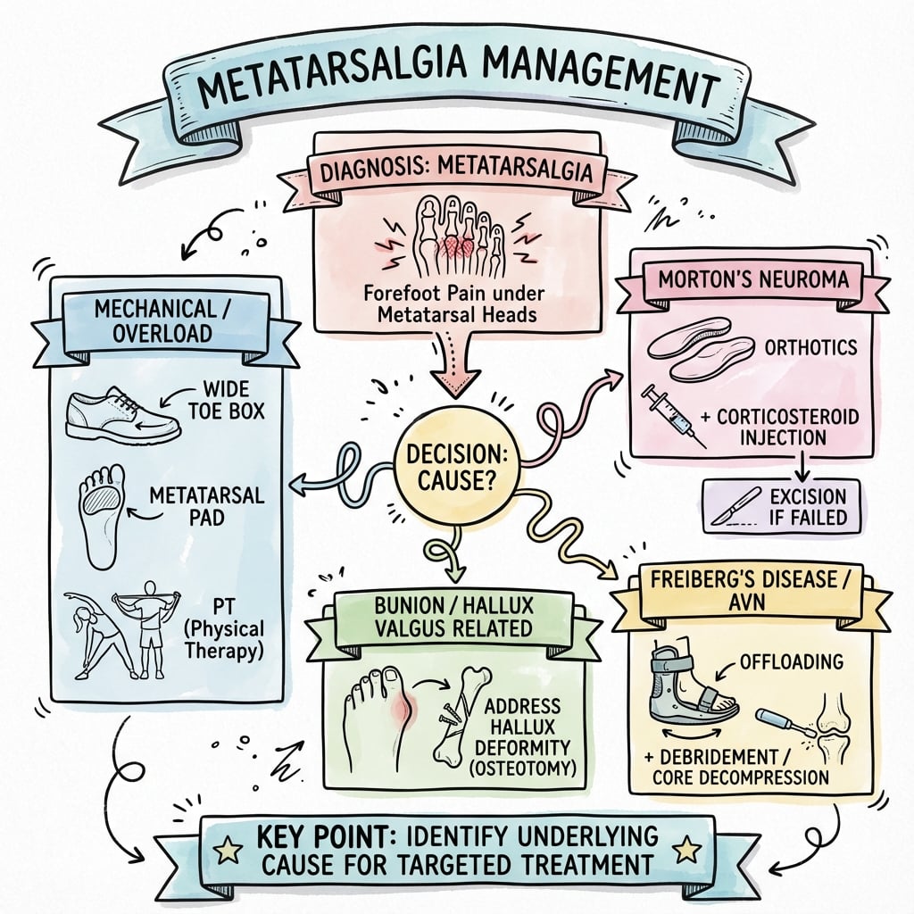 metatarsalgia management algorithm
