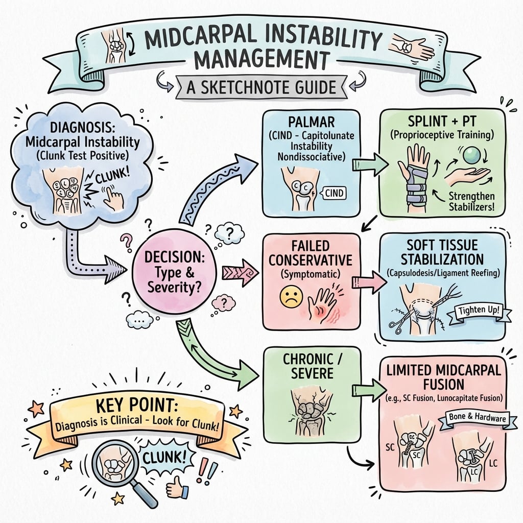 Midcarpal Instability Management Algorithm