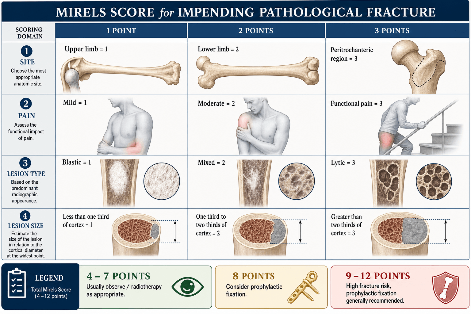 Mirels Score for Impending Pathological Fracture