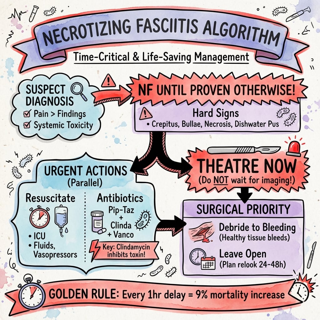 Necrotizing Fasciitis Management Algorithm
