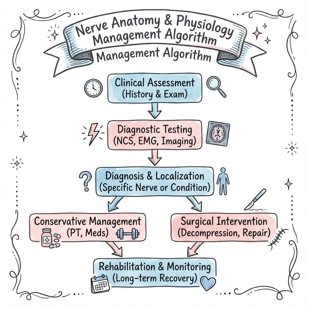 Management algorithm for Nerve Anatomy Physiology