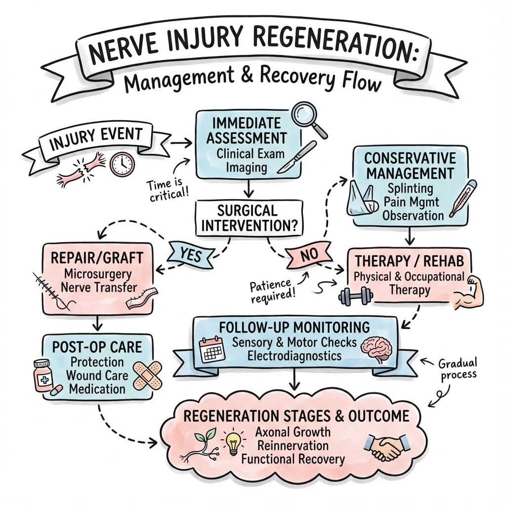 Management algorithm for Nerve Injury Regeneration