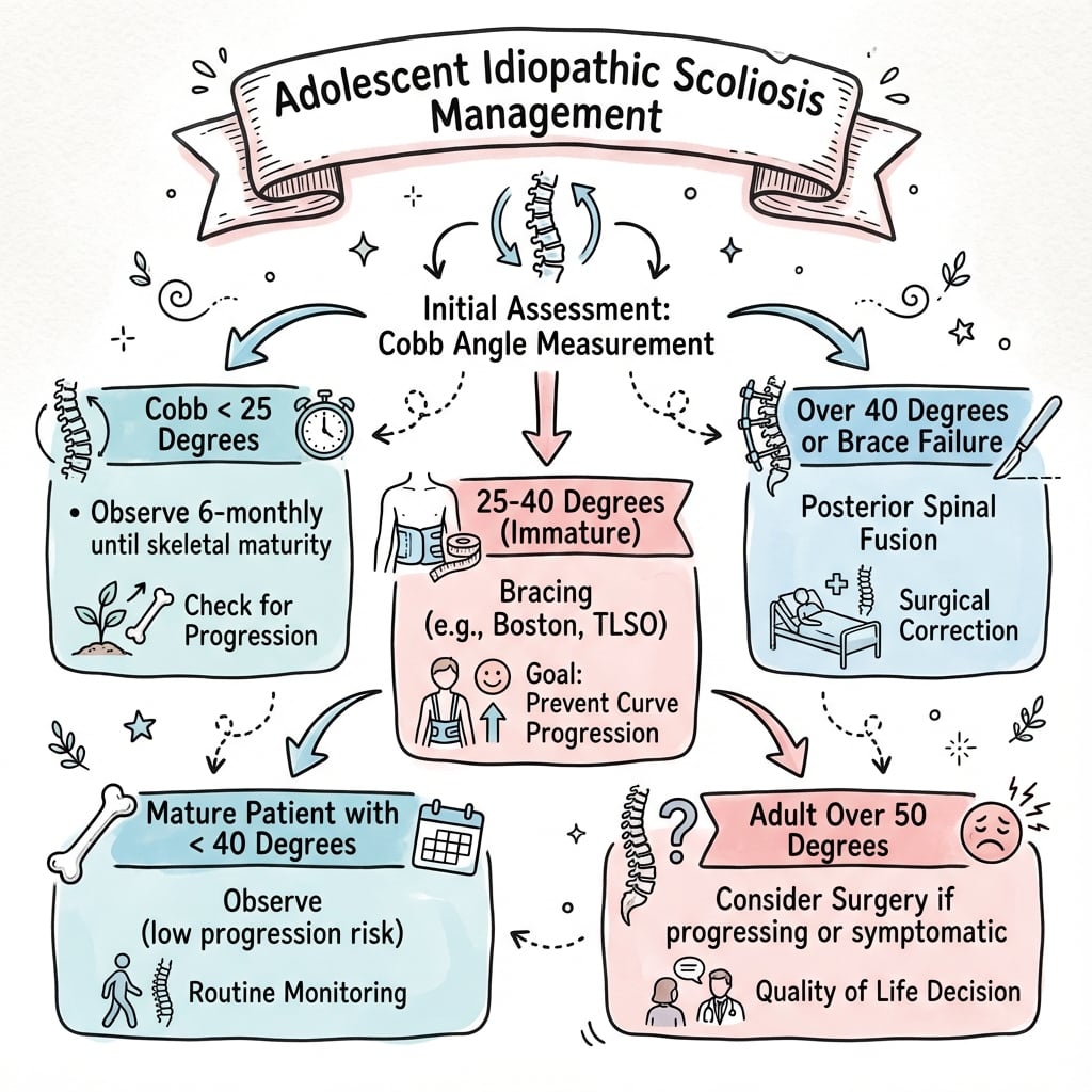 Management algorithm for neuromuscular scoliosis