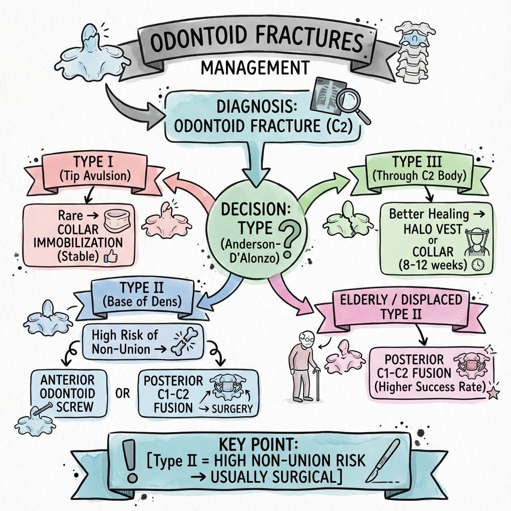 odontoid fractures management algorithm