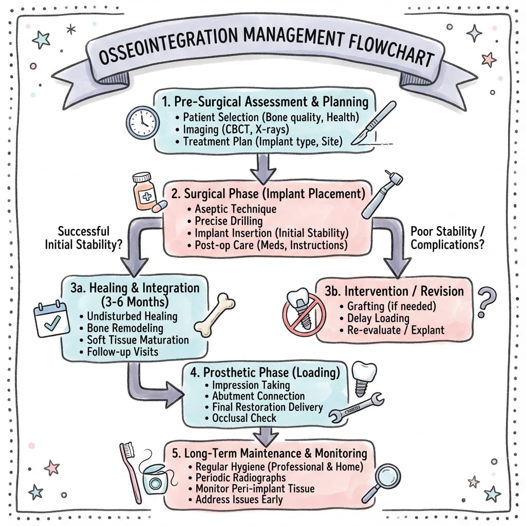 Management algorithm for Osseointegration