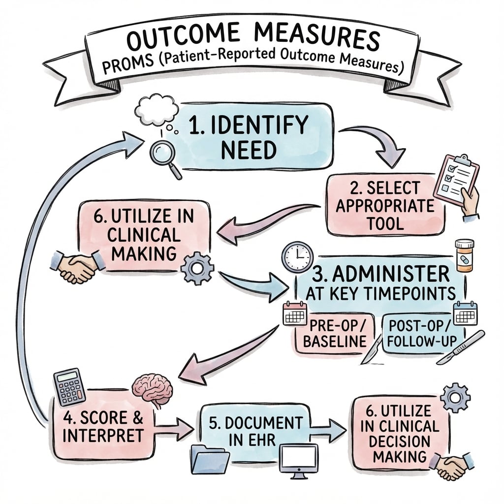 Management algorithm for Outcome Measures Proms