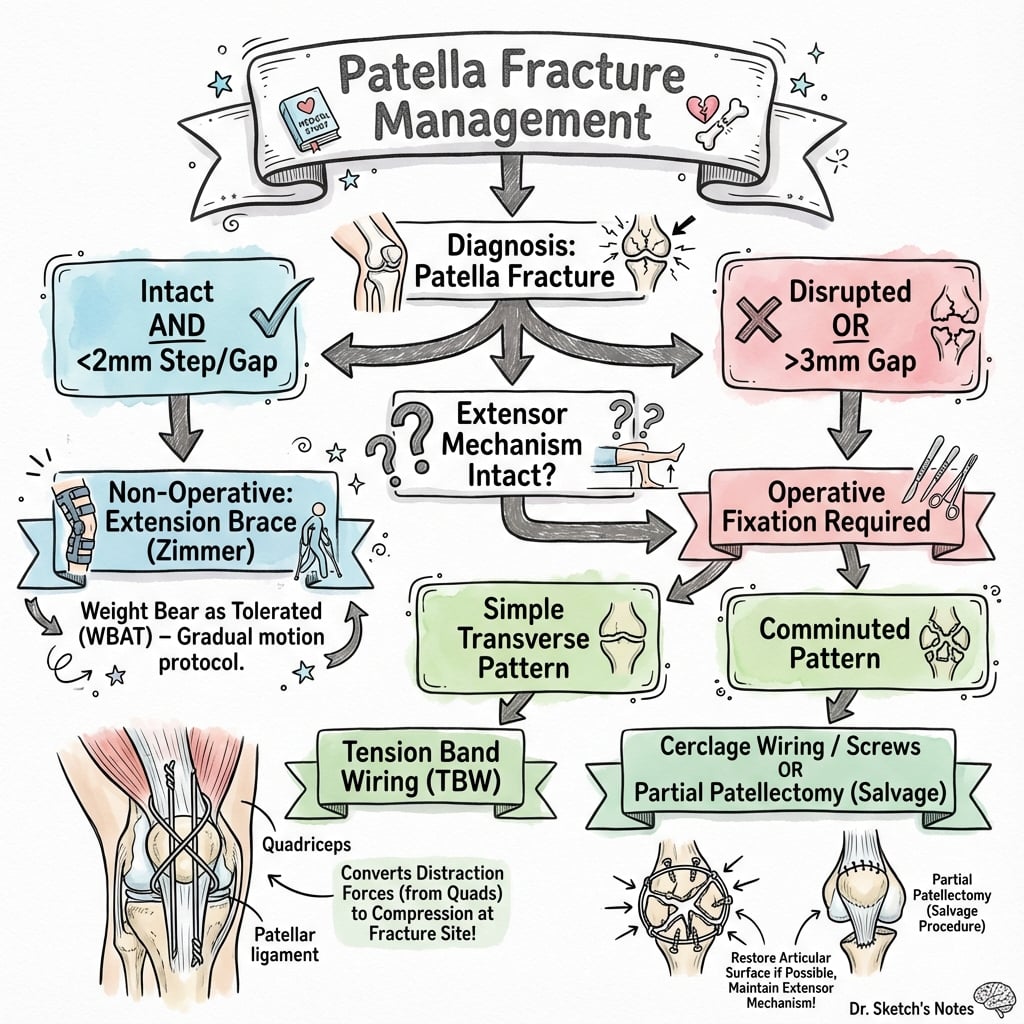 Patella Fracture Management Algorithm