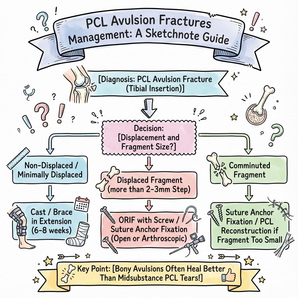 pcl avulsion fractures management algorithm