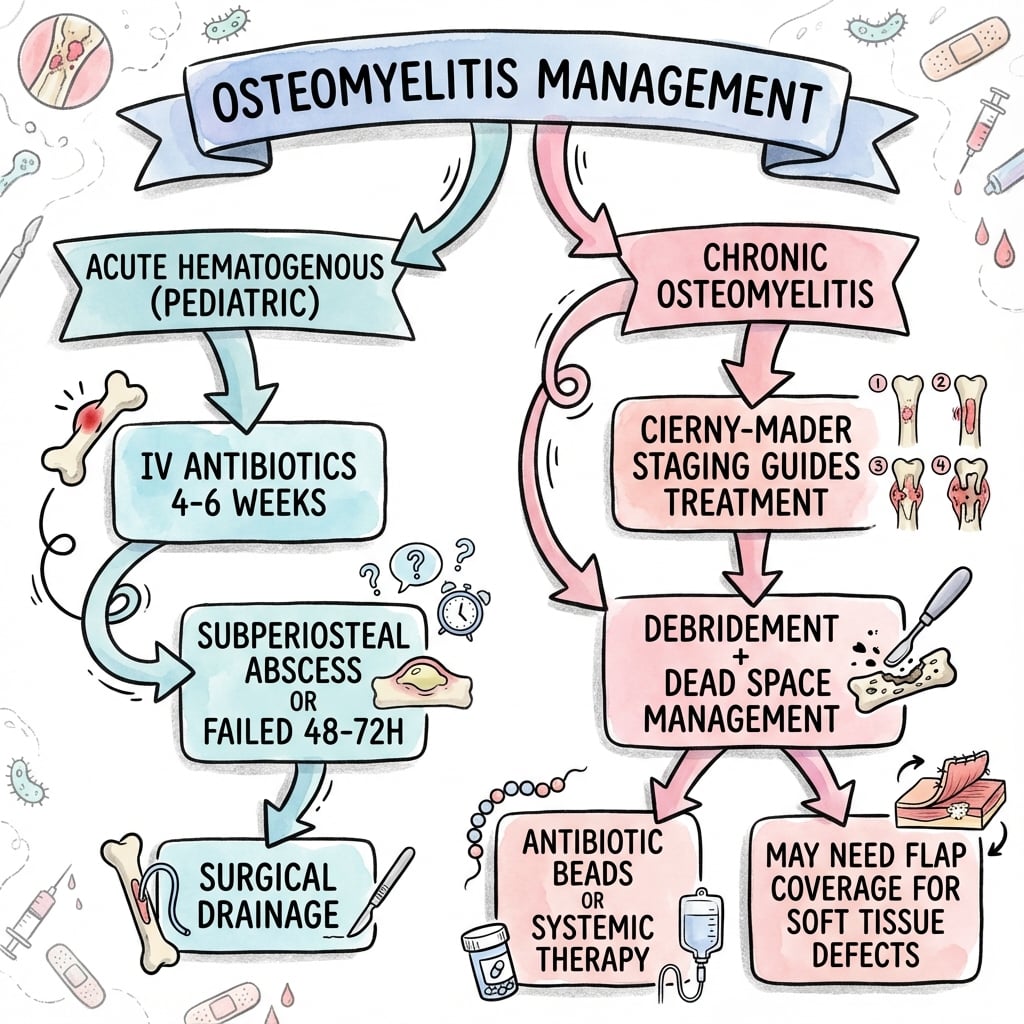Pediatric Acute Osteomyelitis Management Algorithm