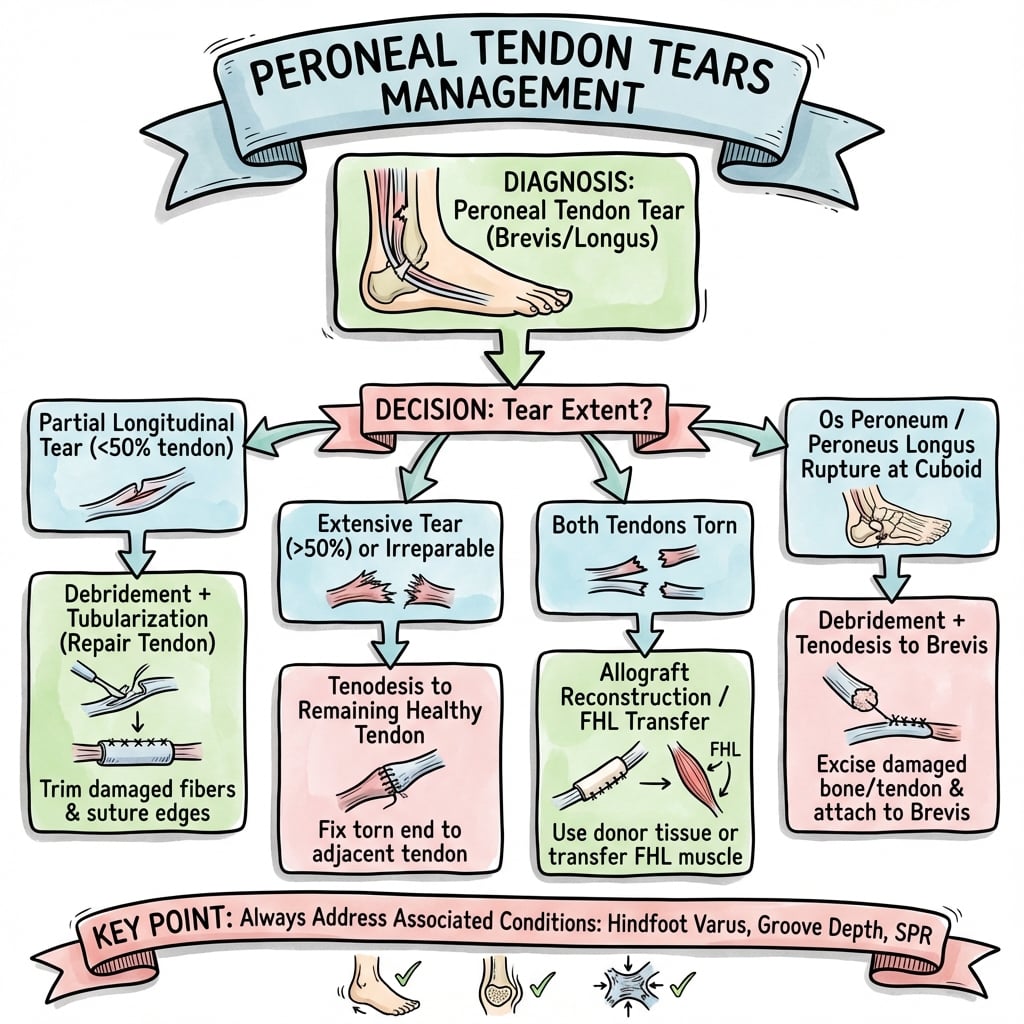 peroneal tendon tears management algorithm