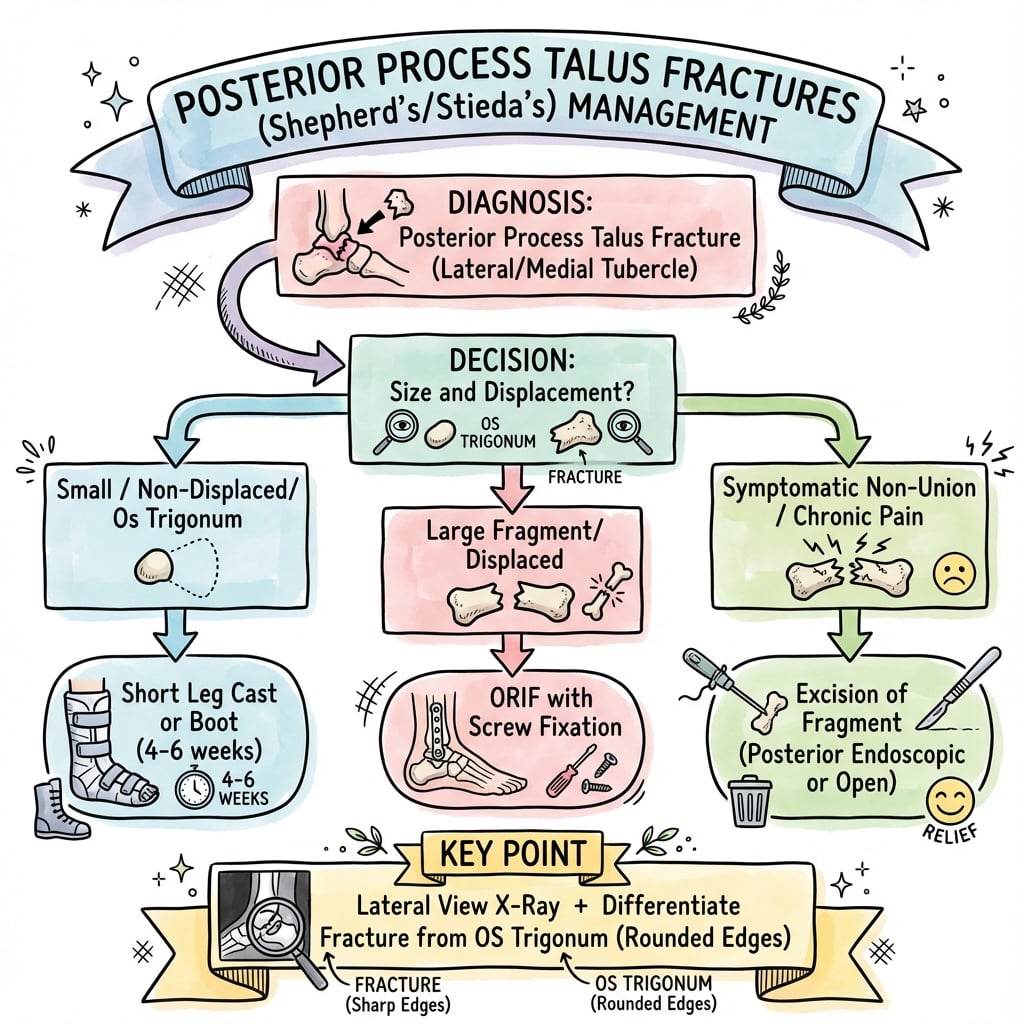posterior process talus fractures management algorithm