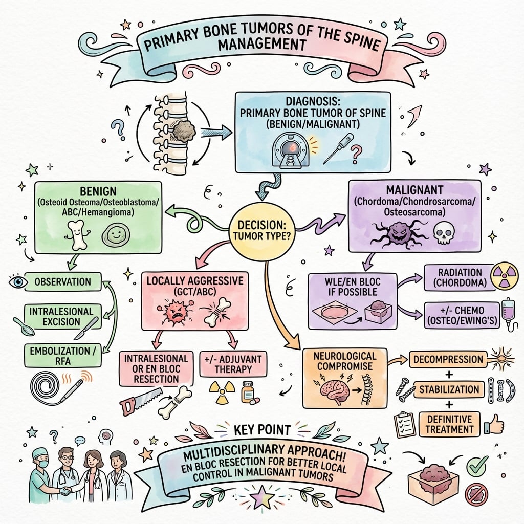 primary bone tumors spine management algorithm