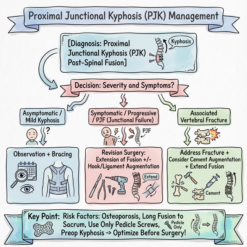 proximal junctional kyphosis management algorithm
