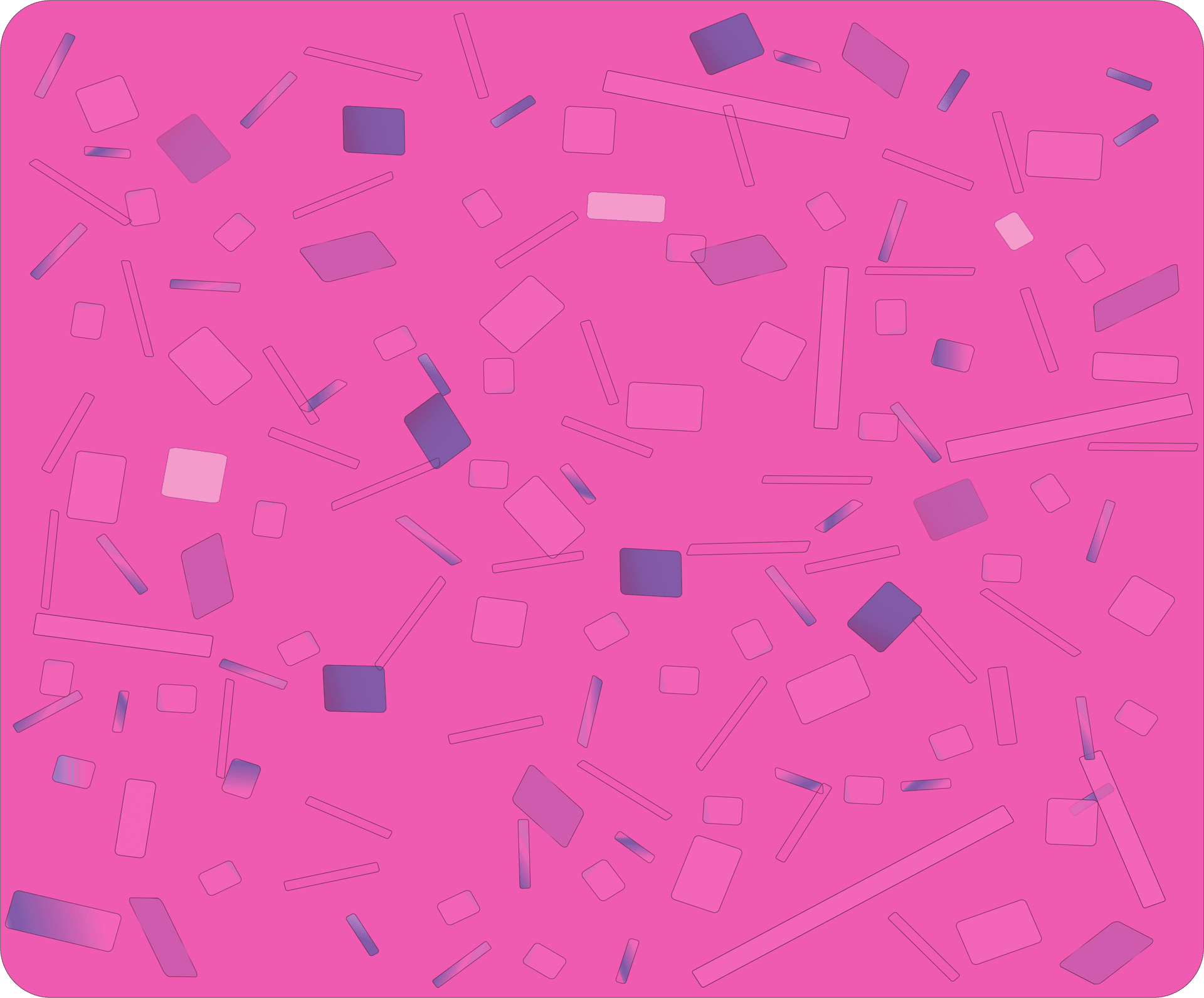 Illustration of calcium pyrophosphate dihydrate crystals showing rhomboid and short rod shapes