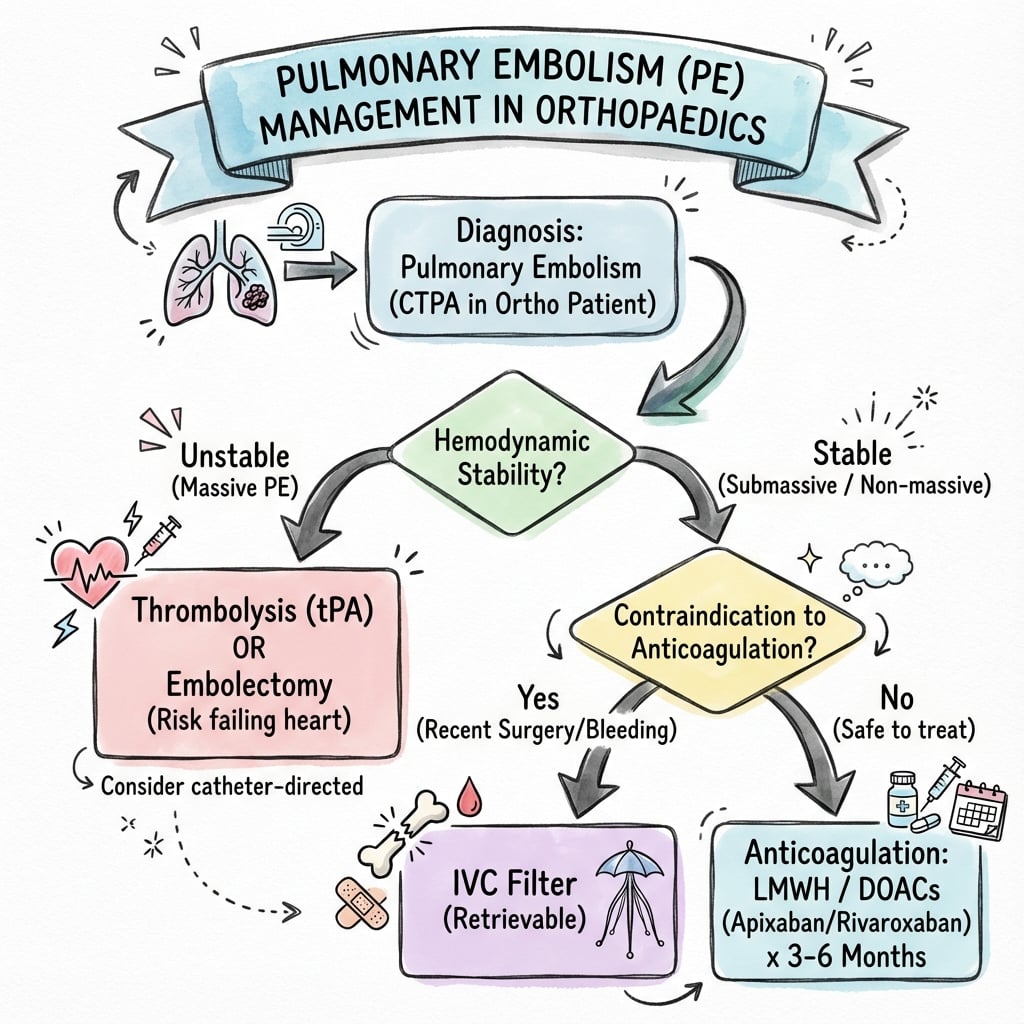 Pulmonary Embolism Management Algorithm