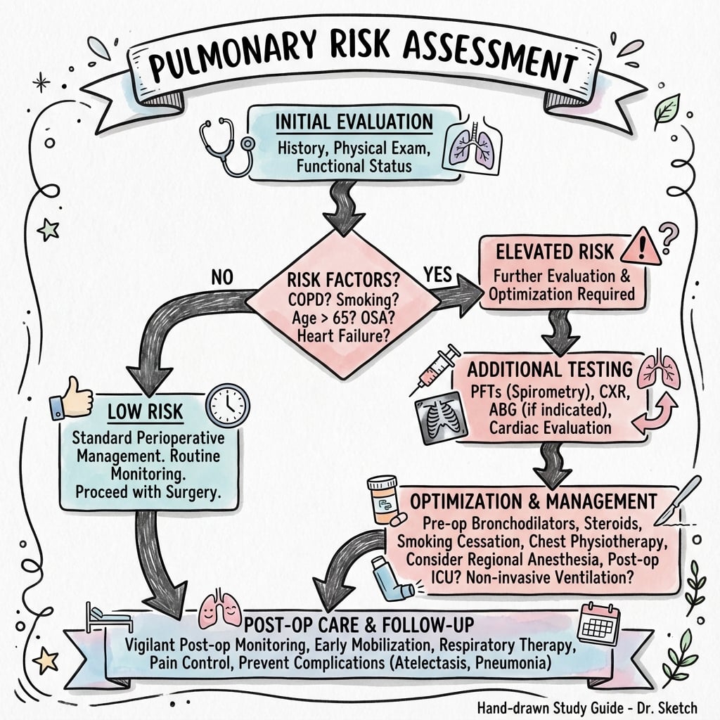Management algorithm for Pulmonary Risk Assessment