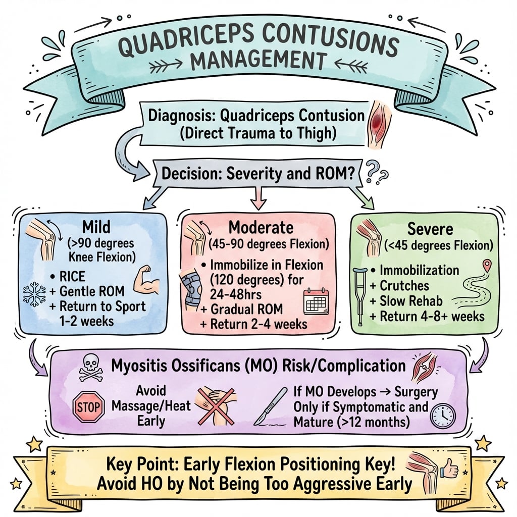 quadriceps contusions management algorithm