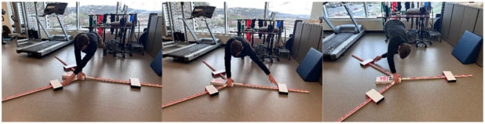 Upper-quarter Y-Balance Test in three reach directions