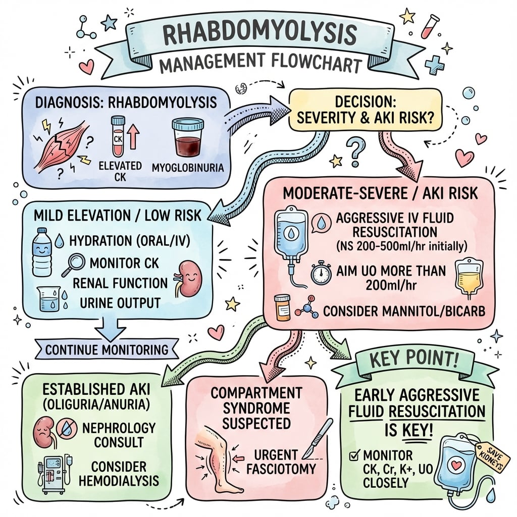 rhabdomyolysis management algorithm
