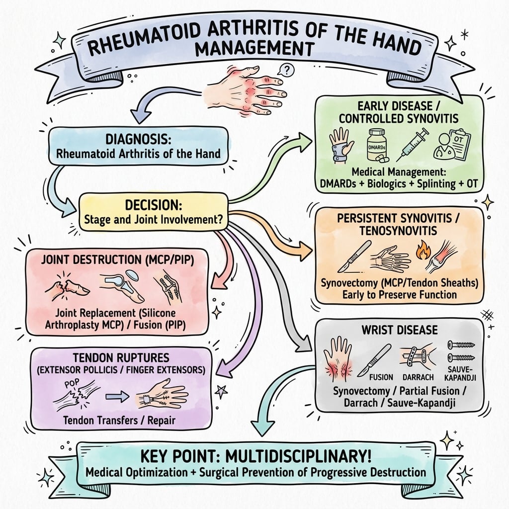 rheumatoid arthritis hand management algorithm