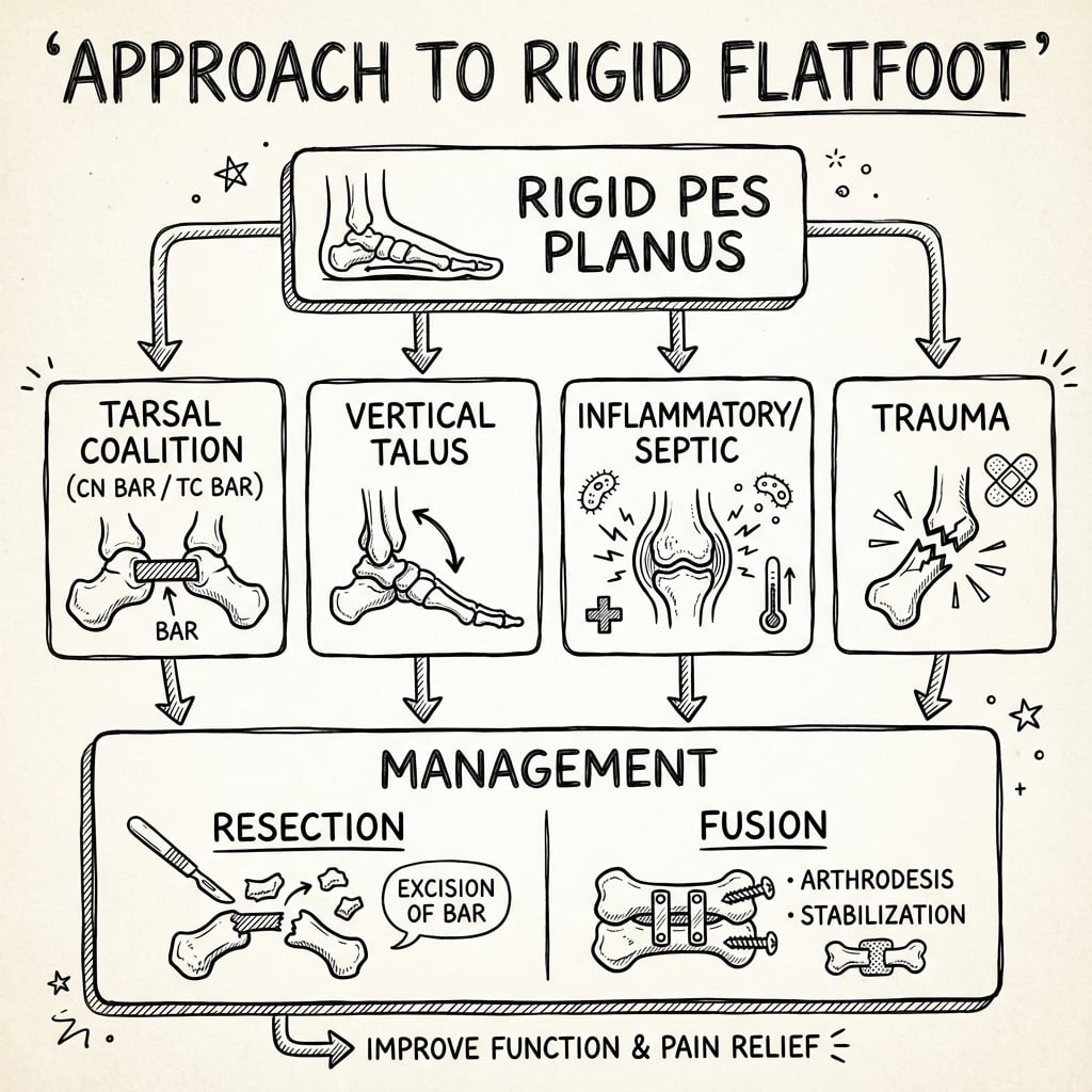 Rigid Flatfoot Management Algorithm