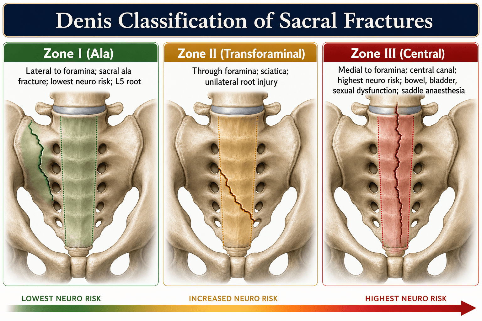 Denis classification of sacral fractures