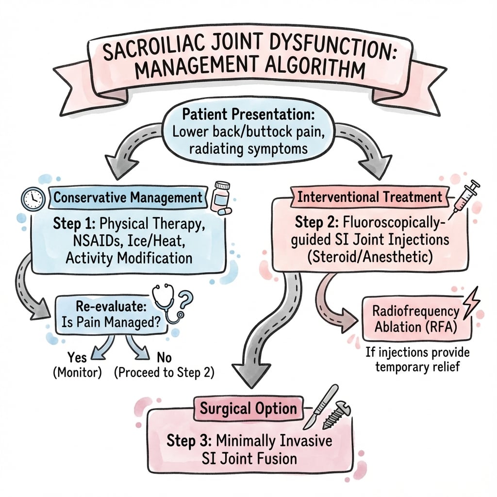 Management algorithm for Sacroiliac Joint Dysfunction