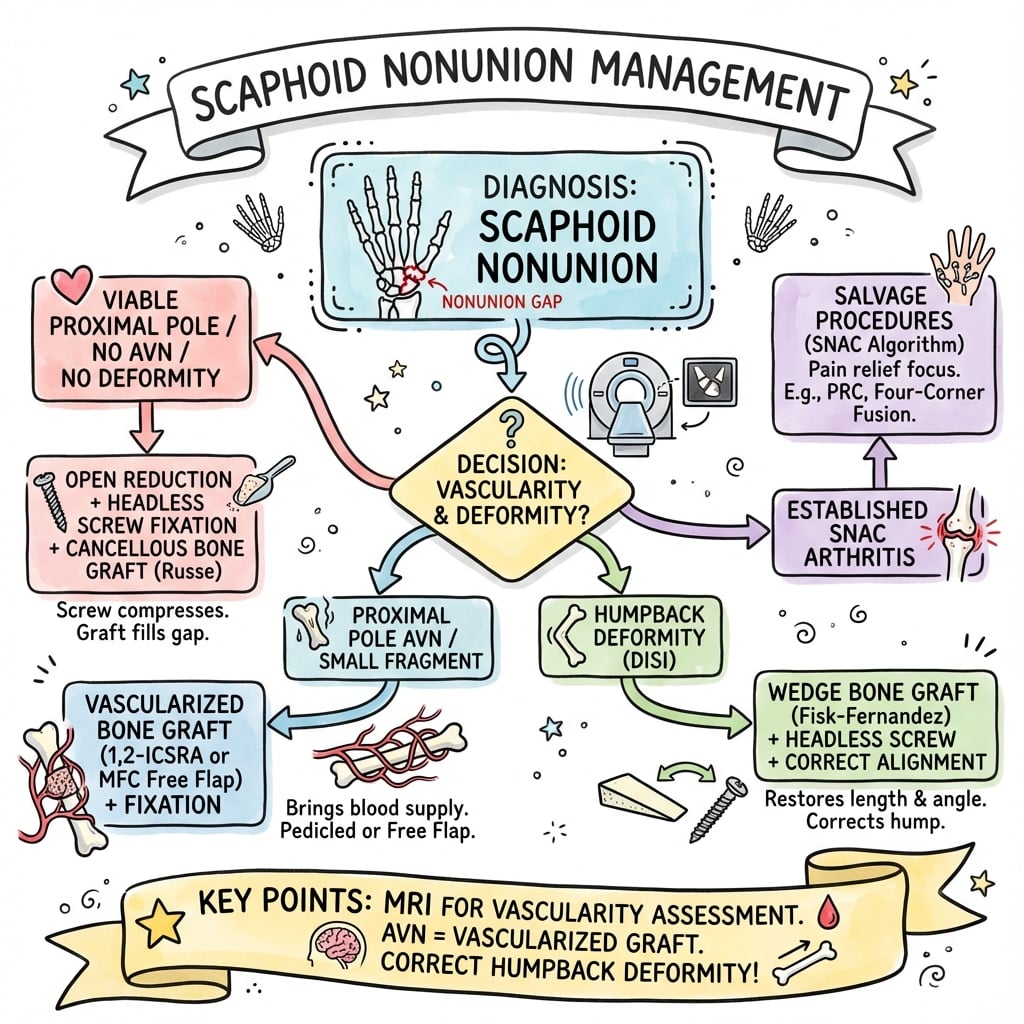 scaphoid nonunion management algorithm