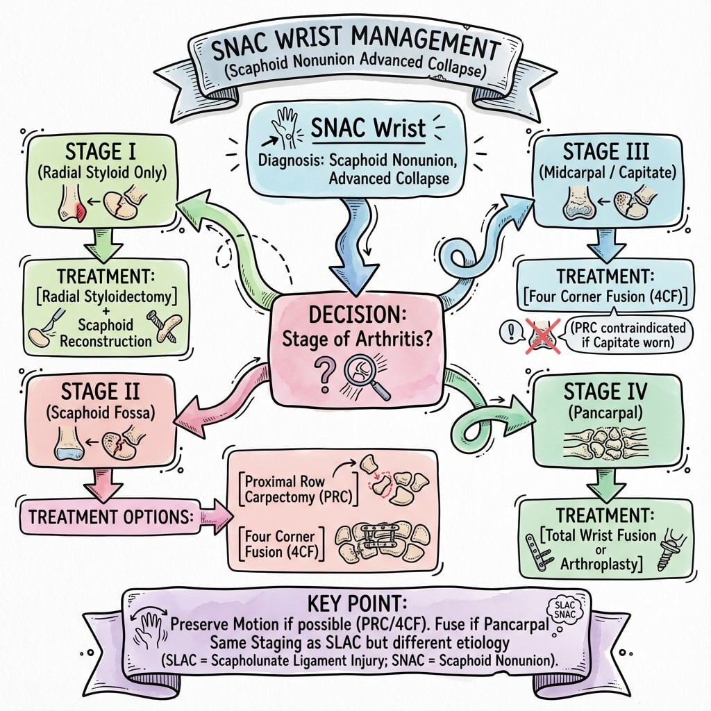 snac wrist management algorithm