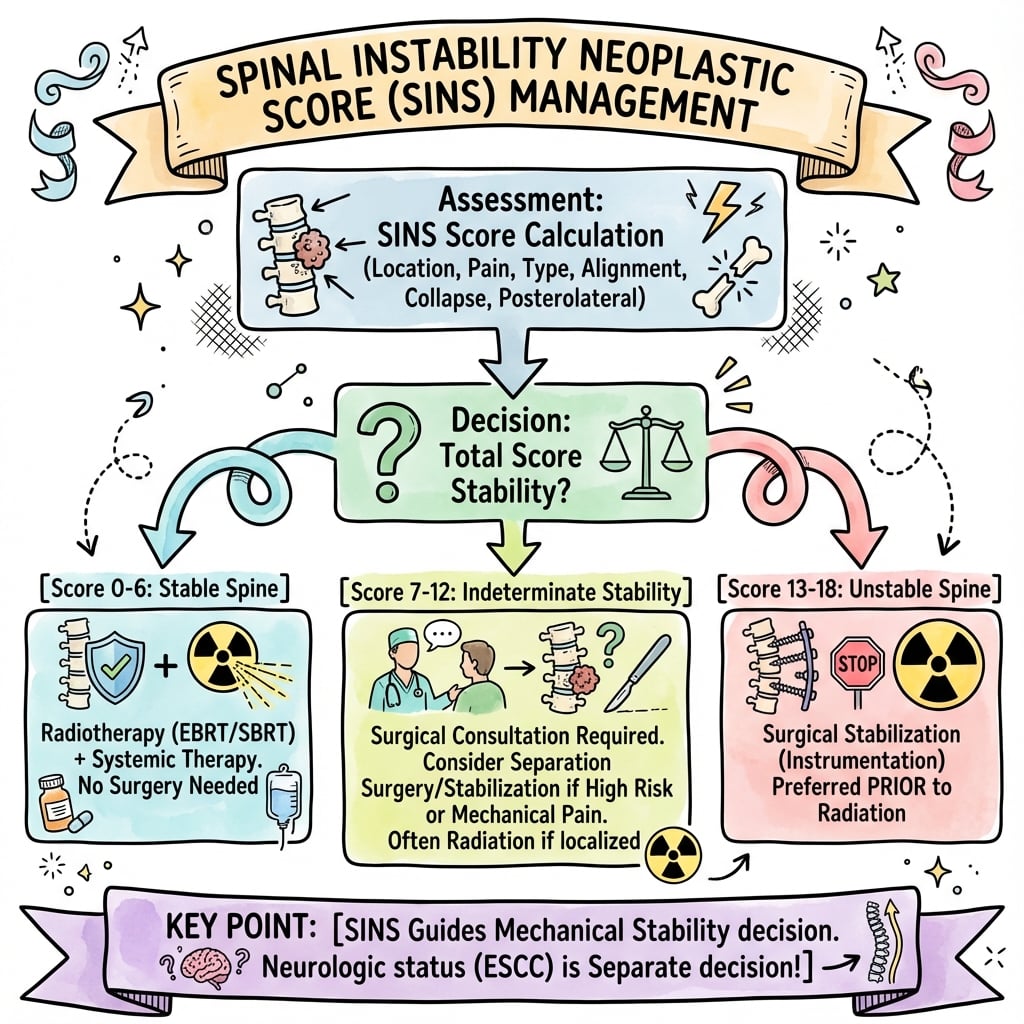 spinal instability neoplastic score sins management algorithm