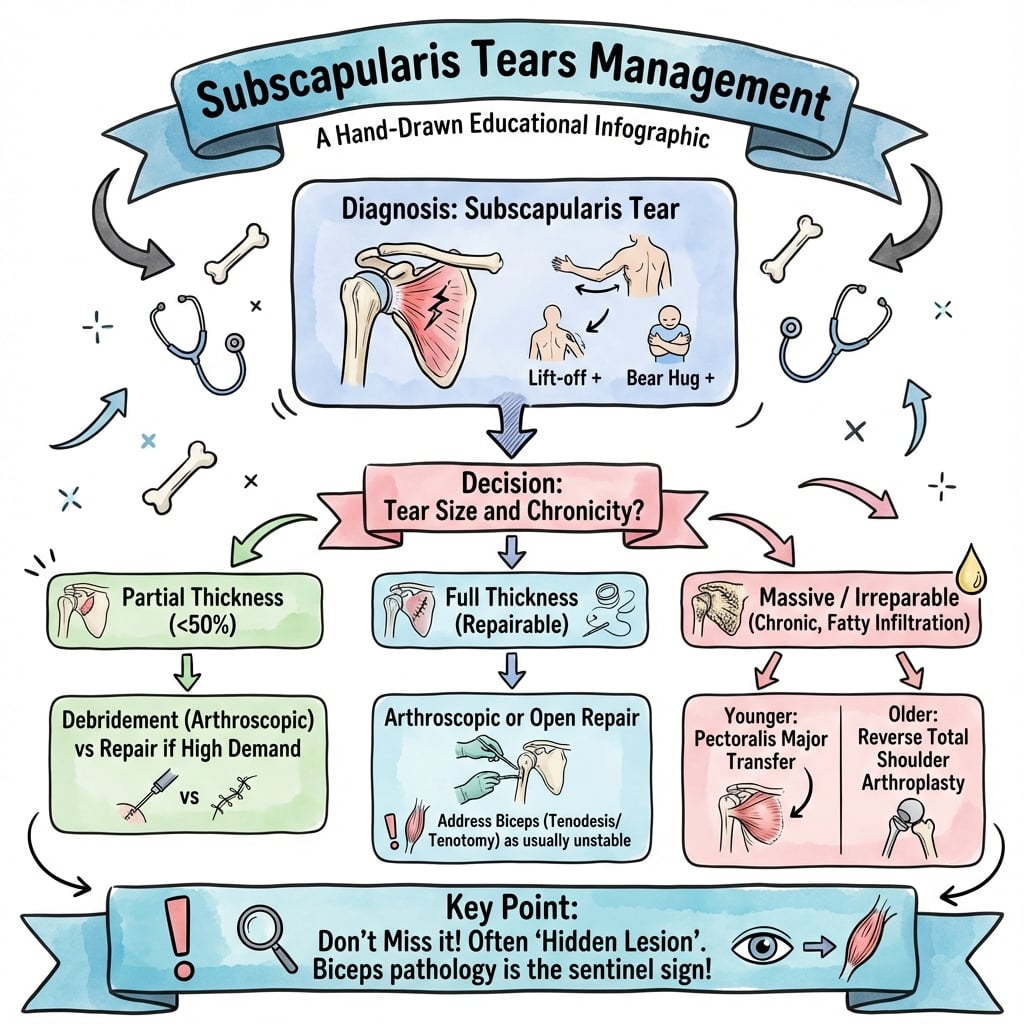 subscapularis tears management algorithm