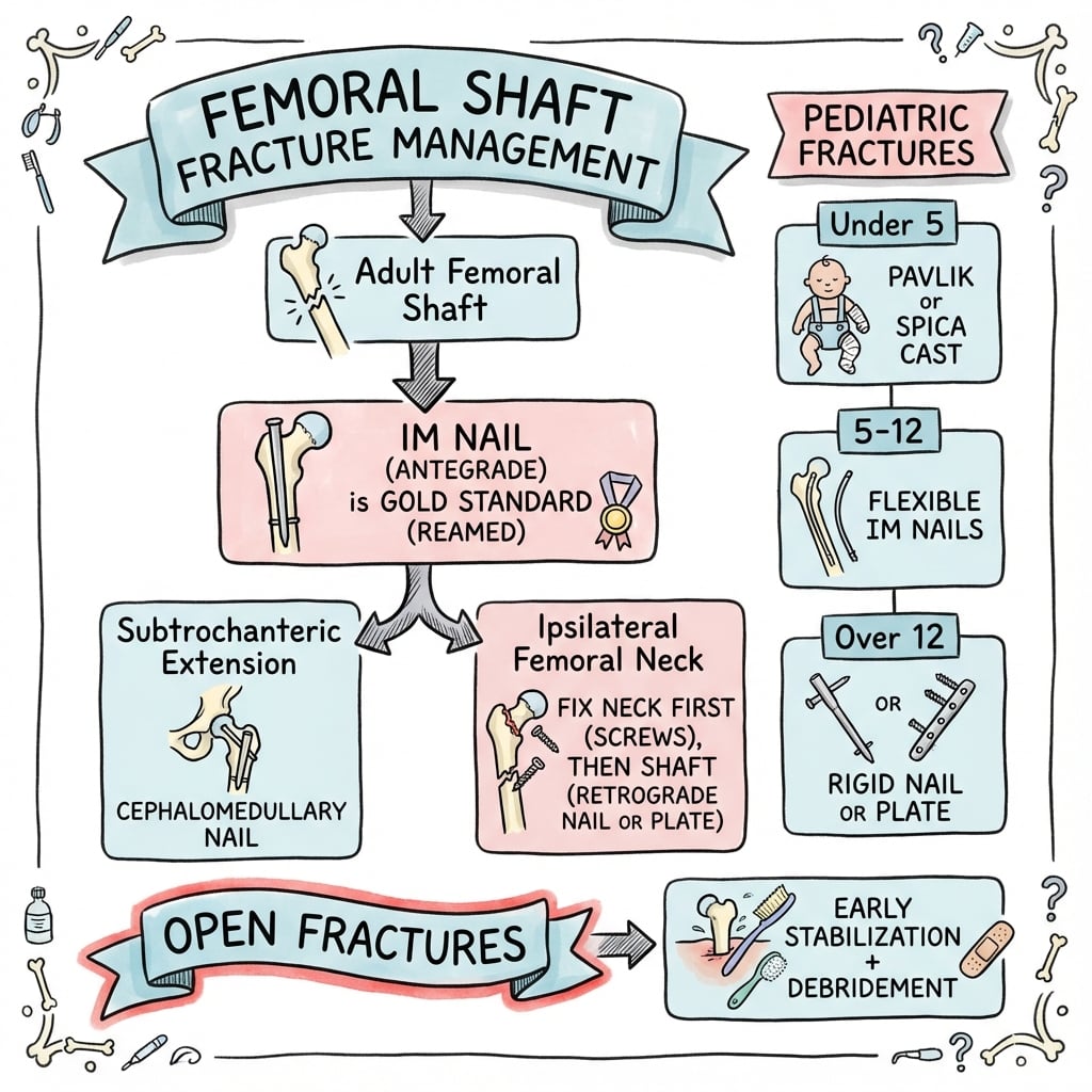 Subtrochanteric fractures management algorithm