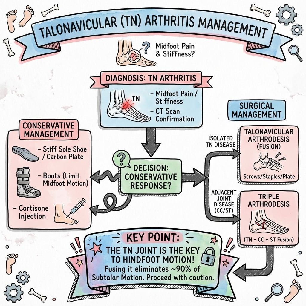 talonavicular arthritis management algorithm