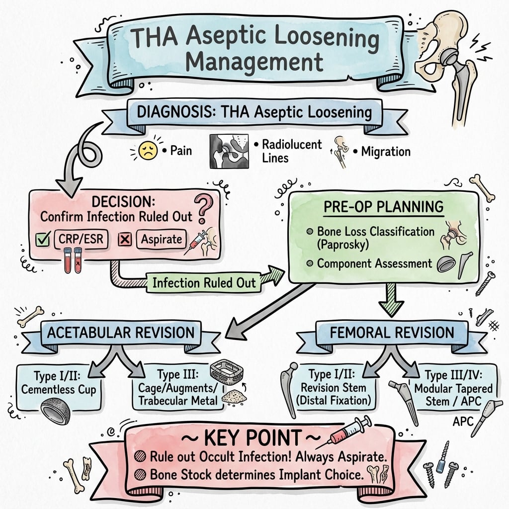 tha aseptic loosening management algorithm