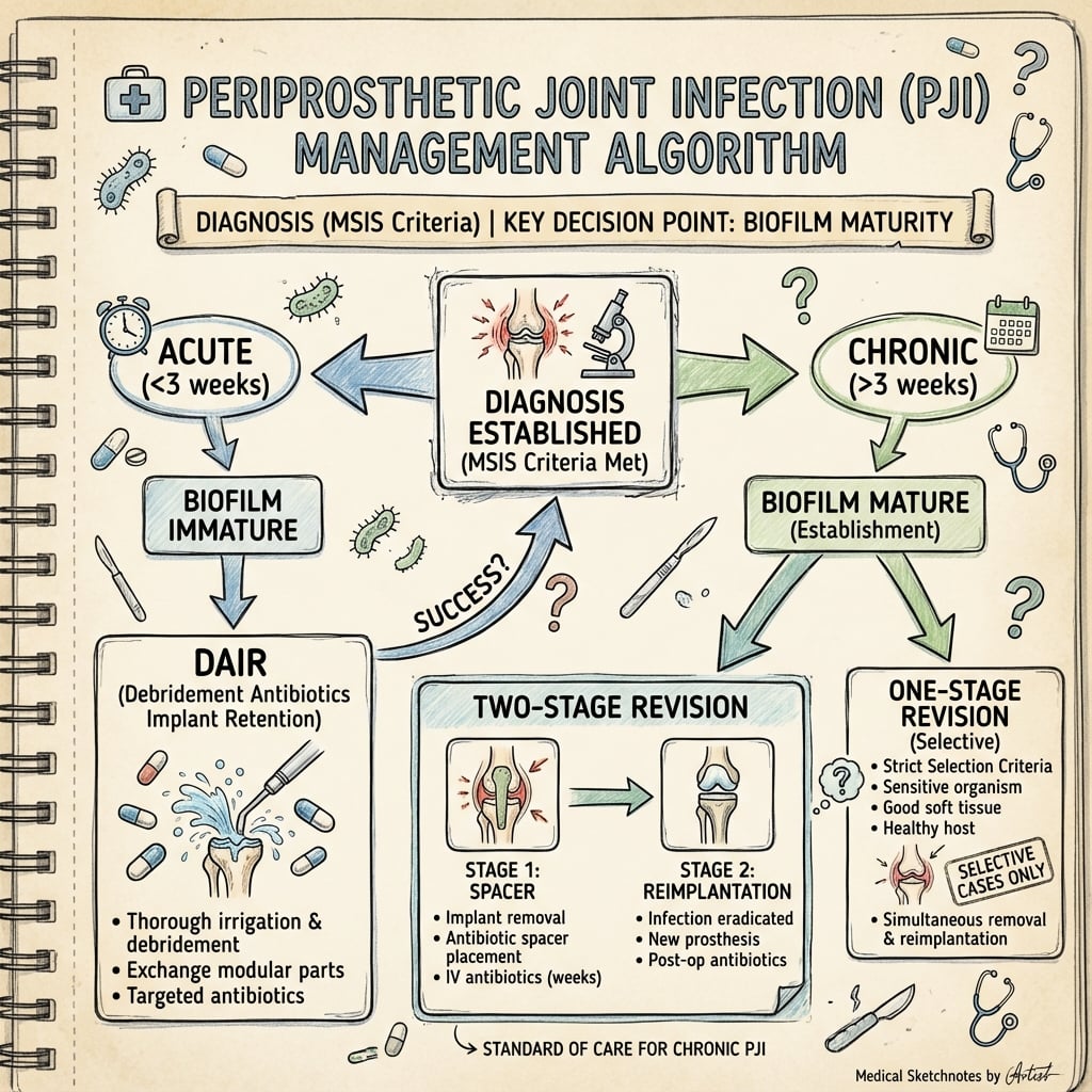 Management Algorithm for PJI