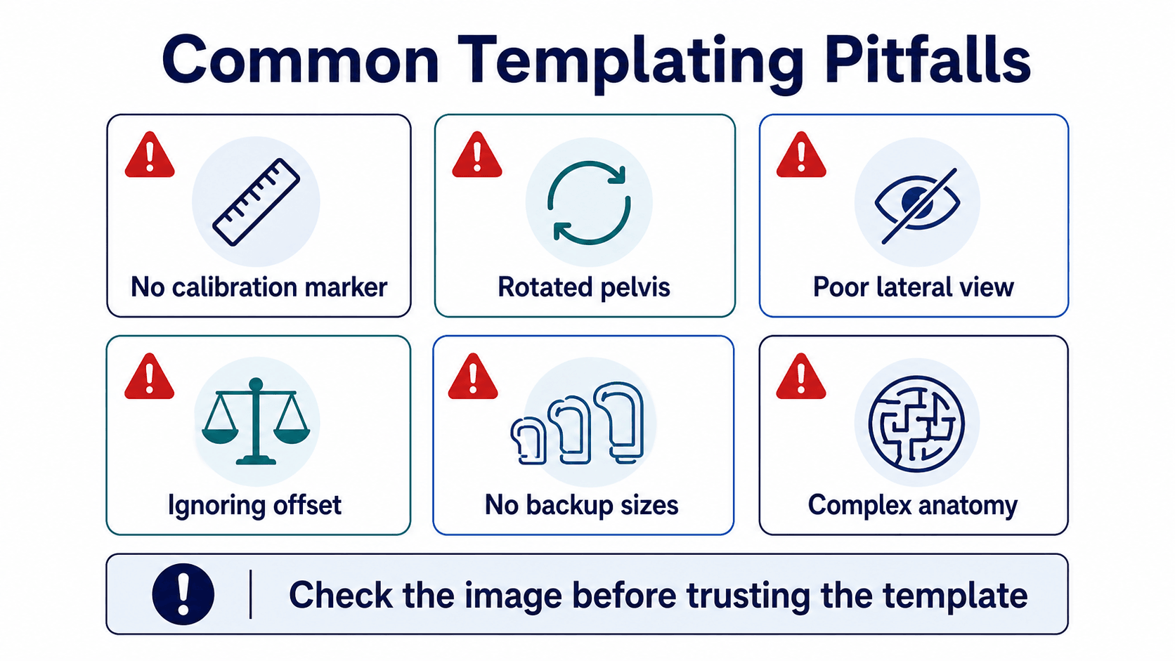 Common THA templating pitfalls