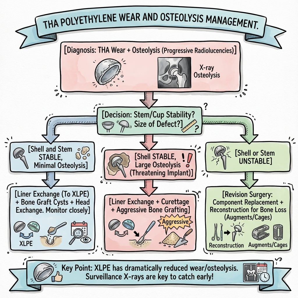 tha wear osteolysis management algorithm