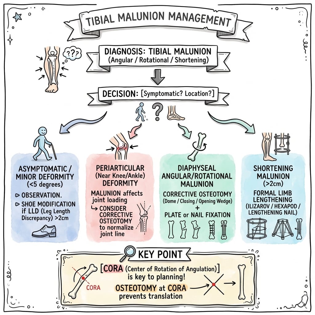 tibial malunion management algorithm
