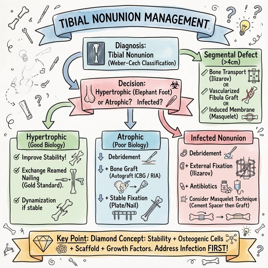 tibial nonunion management algorithm