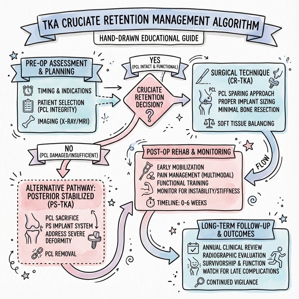 Management algorithm for Tka Cruciate Retention