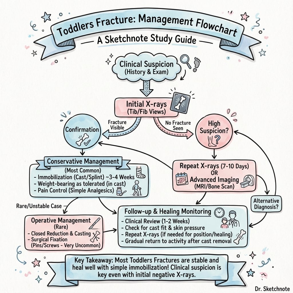 Clinical diagnosis and treatment algorithm for toddler's fracture