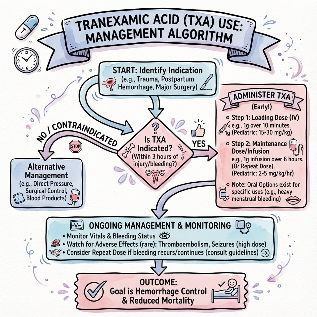 Management algorithm for Tranexamic Acid Use