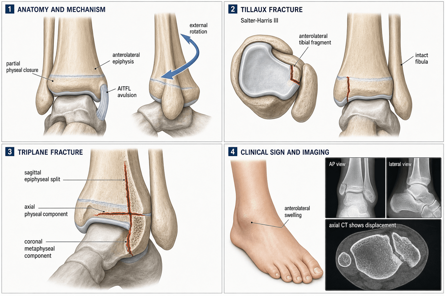 Transitional Fractures: Tillaux and Triplane