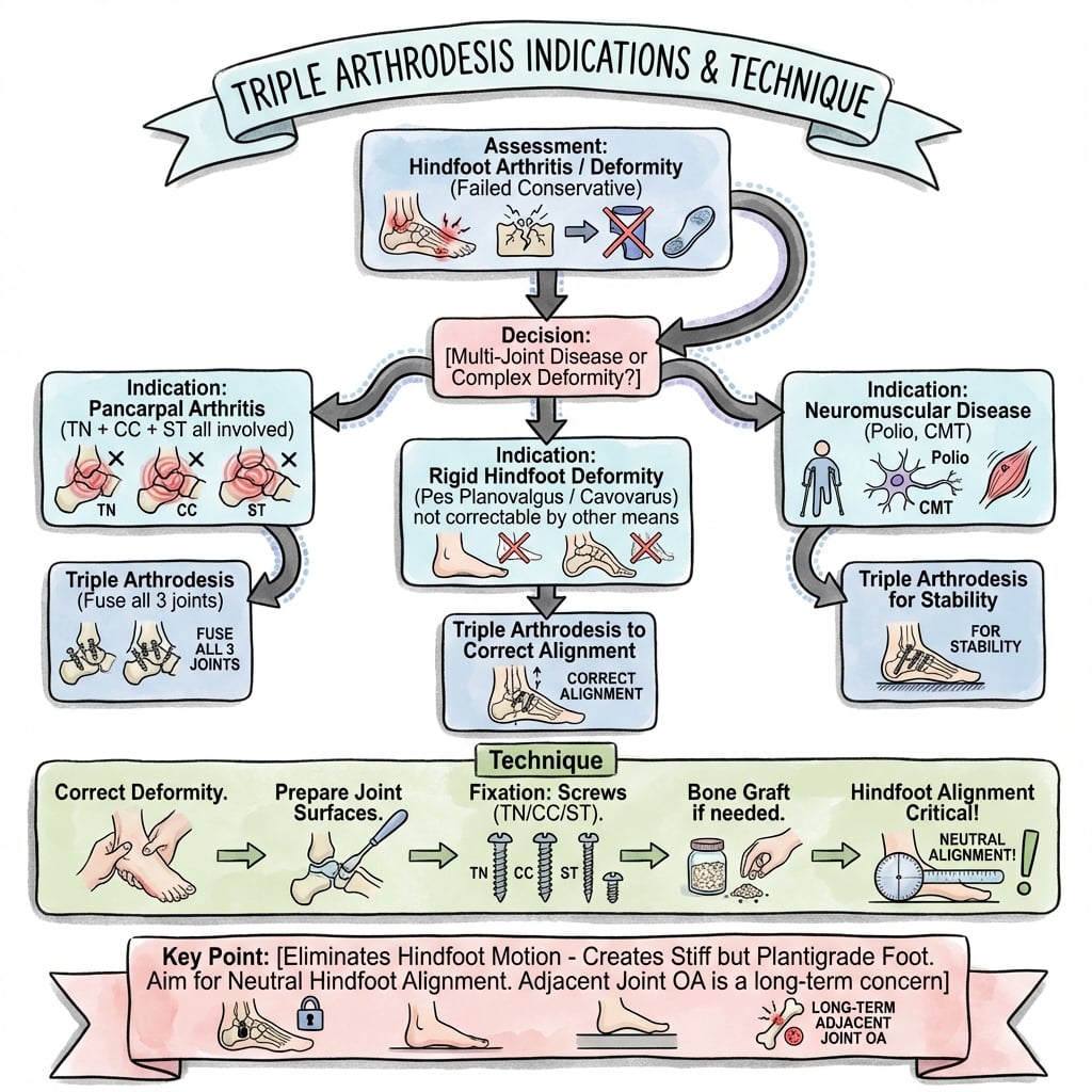 triple arthrodesis management algorithm