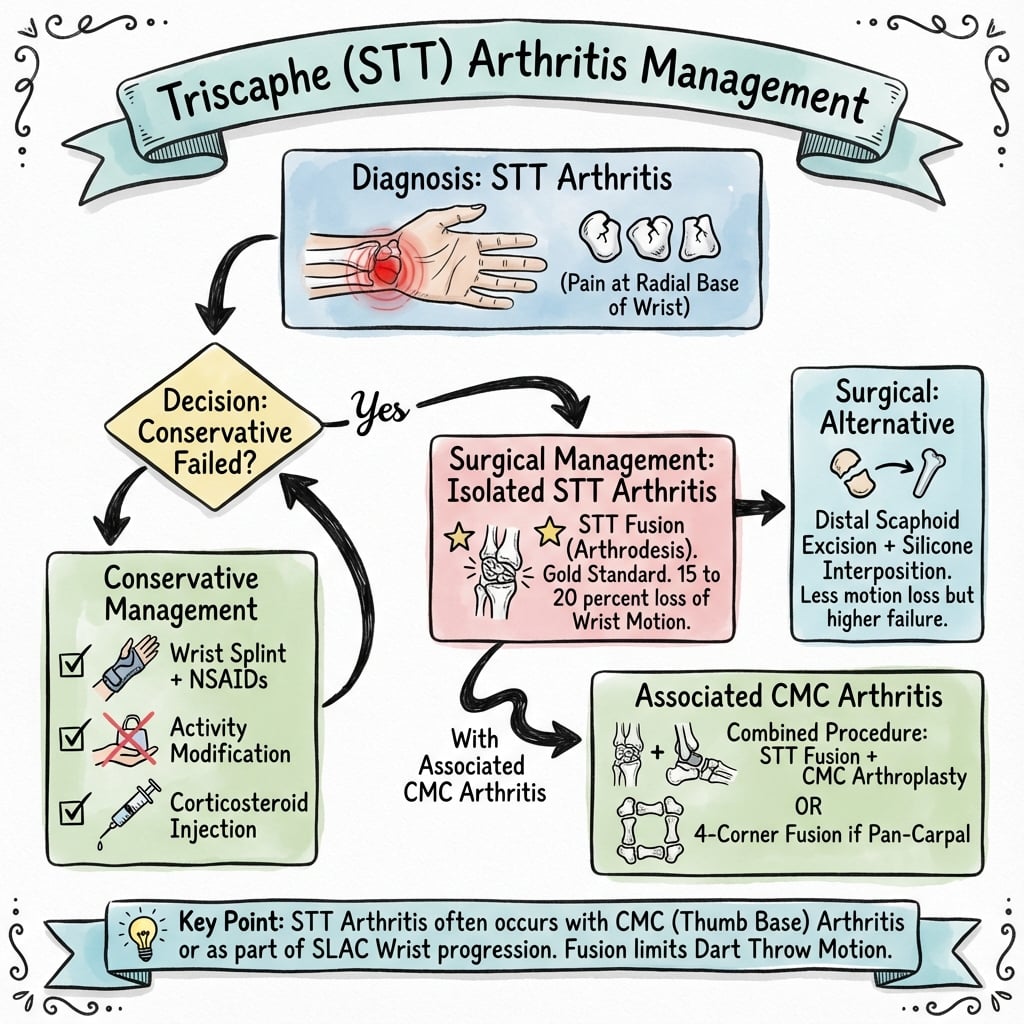 Triscaphe Arthritis Management Algorithm