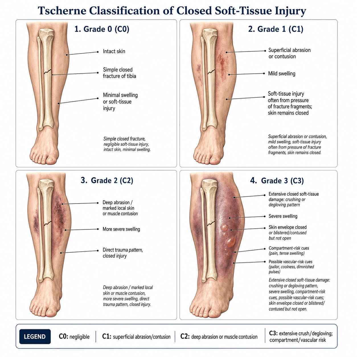 Tscherne Classification of Closed Soft-Tissue Injury