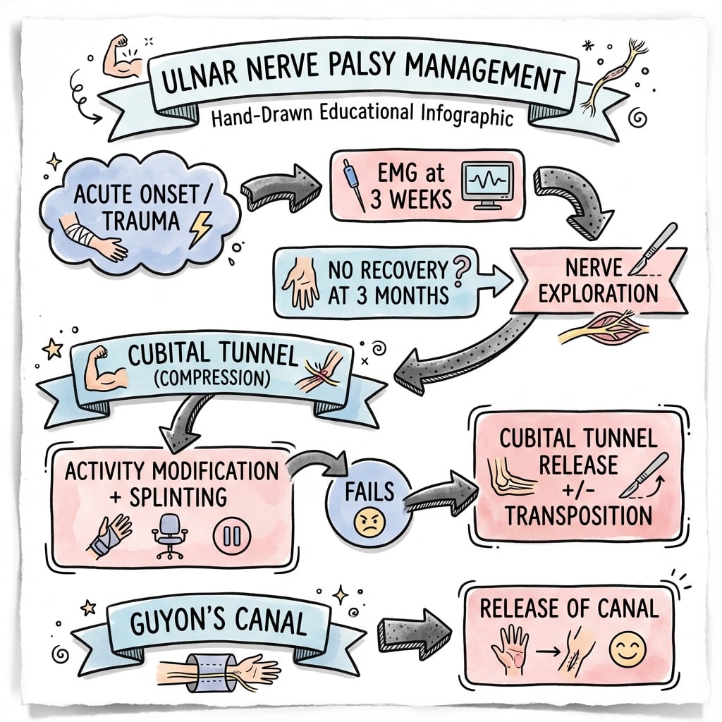 Ulnar Nerve Palsy Management Algorithm